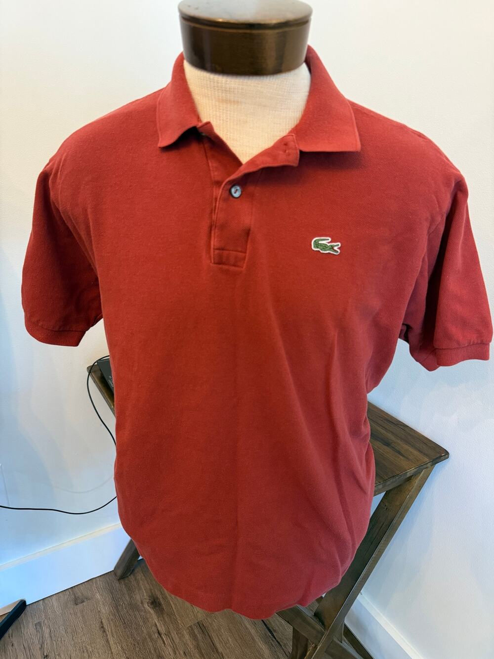 Lacoste Men's Short Sleeve Pique L.12.12 Classic Fit Polo Shirt Red Size 7 (XXL)